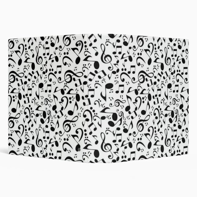 Music pattern 3 ring binder (Background)