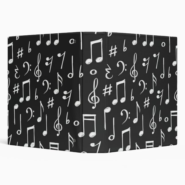 Music pattern 3 ring binder (Background)