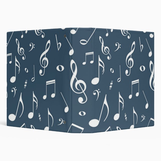 Music pattern 3 ring binder (Background)