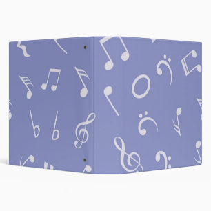 Music pattern 3 ring binder