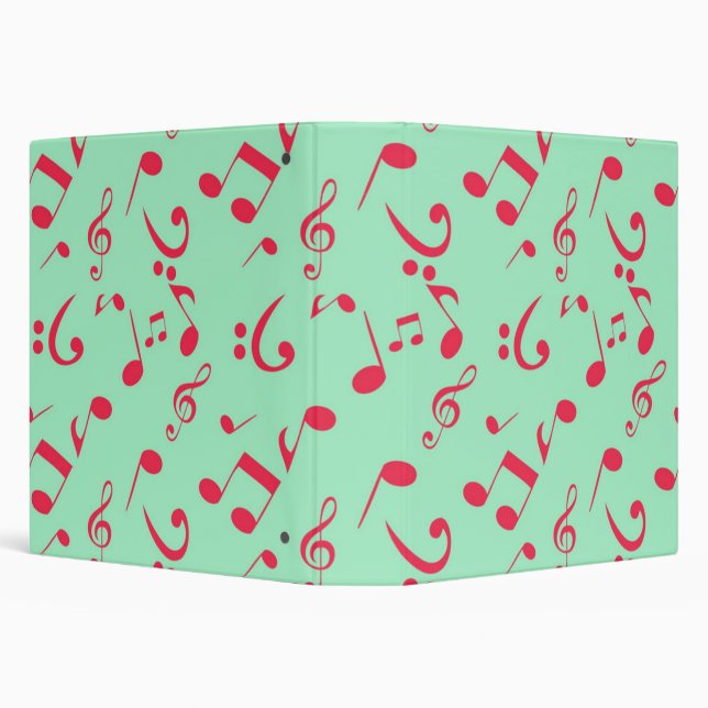 Music pattern 3 ring binder (Background)