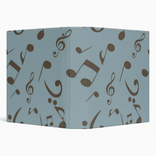 Music pattern 3 ring binder