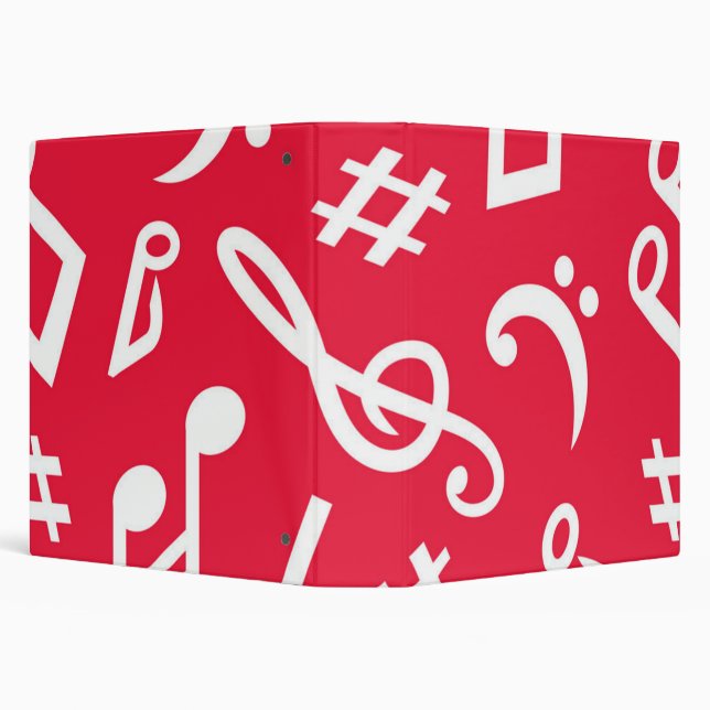 Music pattern 3 ring binder (Background)