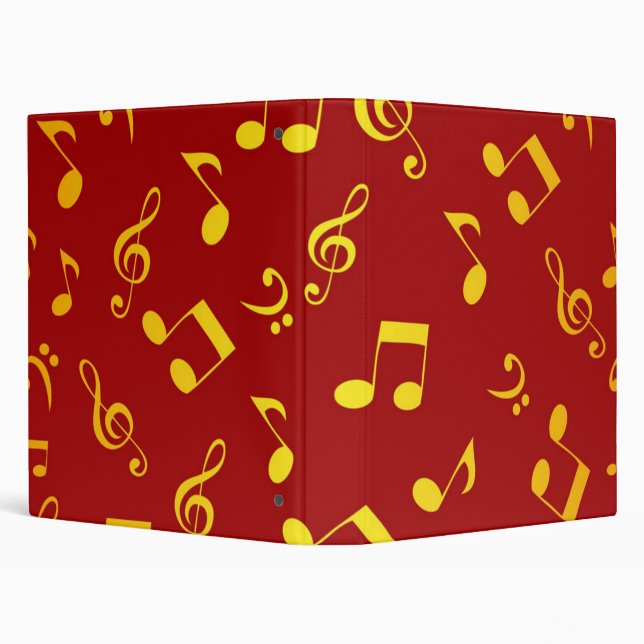 Music pattern 3 ring binder (Background)