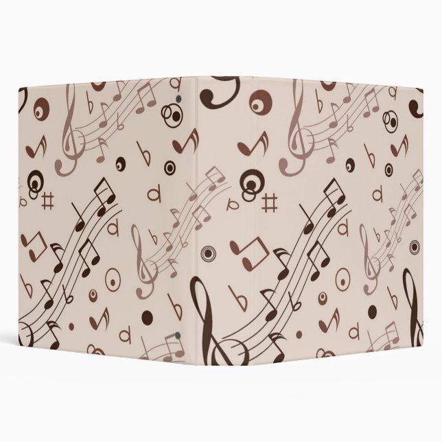 Music pattern 3 ring binder (Background)