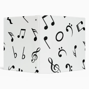 Music pattern 3 ring binder