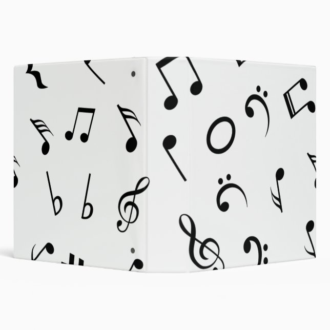Music pattern 3 ring binder (Background)