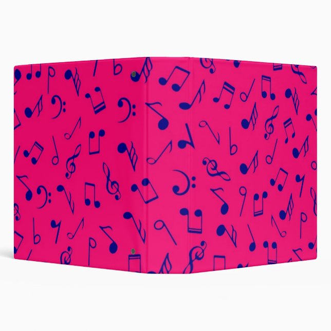 Music pattern 3 ring binder (Background)