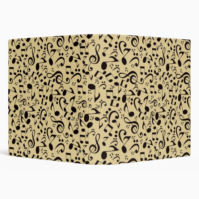 Music pattern 3 ring binder (Background)