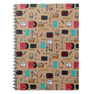 Music Pattern, Acoustic Session, Rock n Roll, Indi Notebook