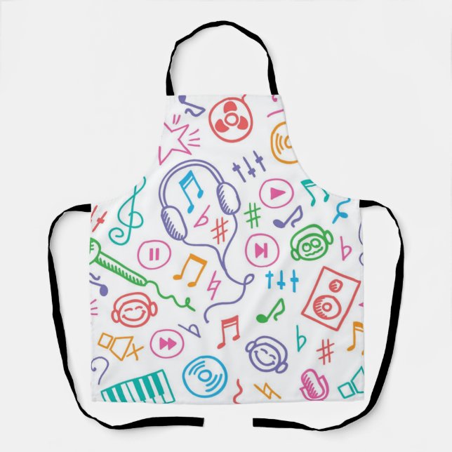 Music pattern apron (Front)