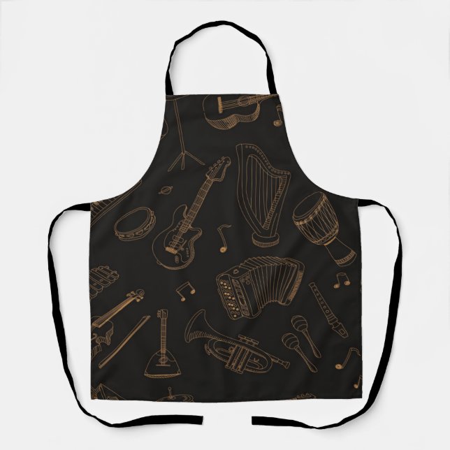 Music pattern apron (Front)