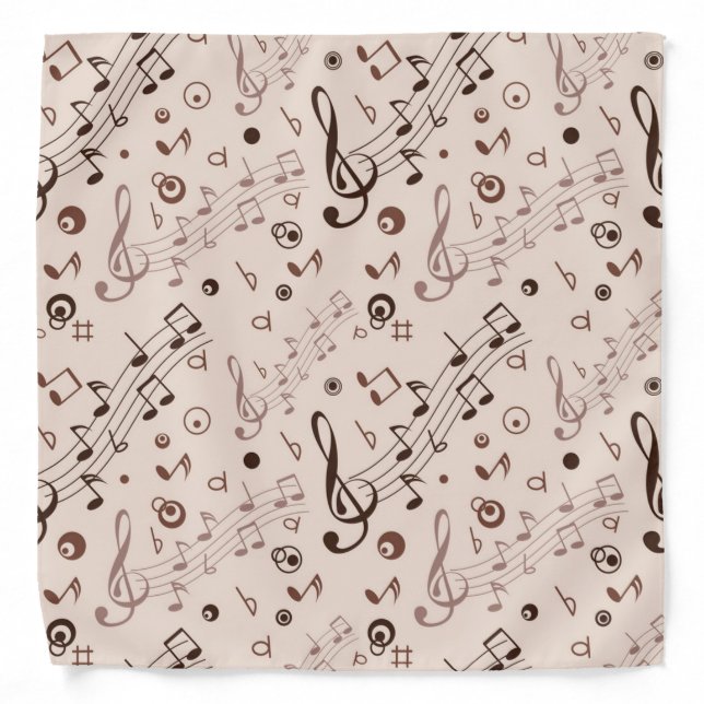 Music pattern bandana (Front)