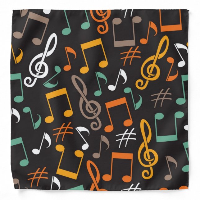 Music pattern bandana (Front)