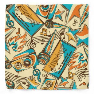 Music pattern bandana