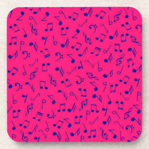 Music pattern beverage coaster