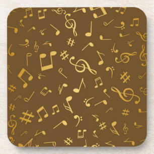 Music pattern beverage coaster