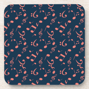 Music pattern beverage coaster
