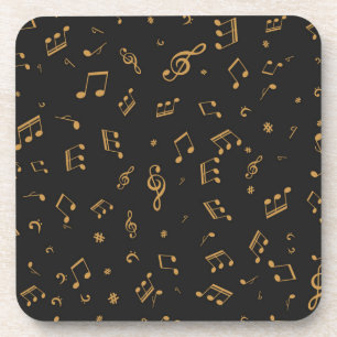 Music pattern beverage coaster