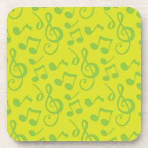 Music pattern beverage coaster