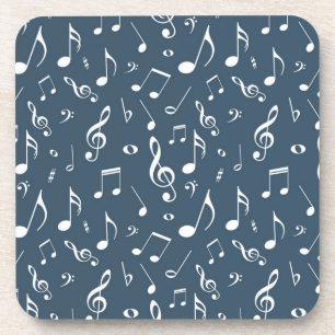 Music pattern beverage coaster