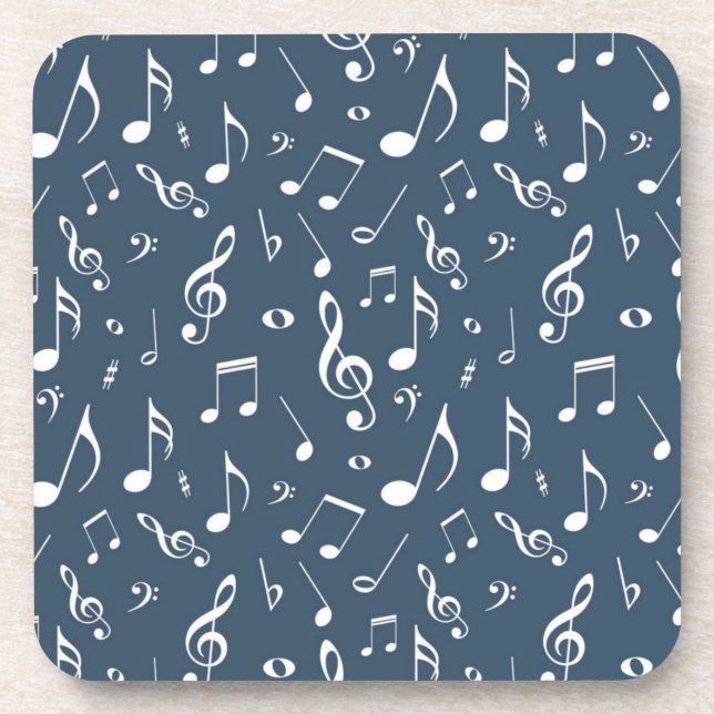 Music pattern beverage coaster (Front)