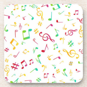 Music pattern beverage coaster