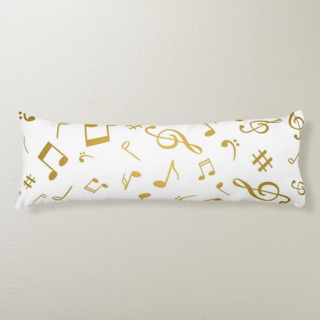 Music pattern body pillow (Front)