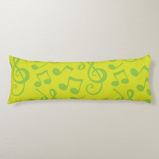 Music pattern body pillow (Front)