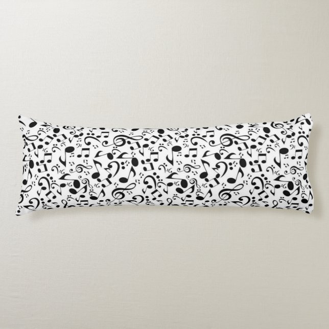 Music pattern body pillow (Front)
