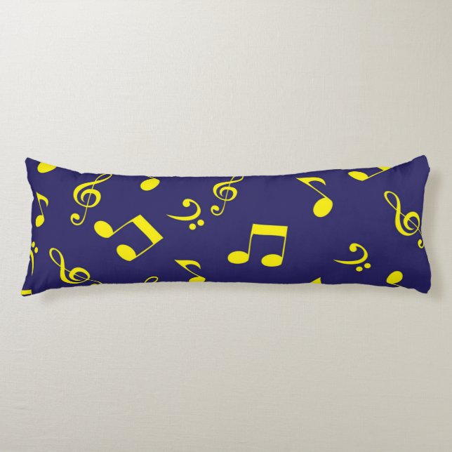Music pattern body pillow (Front)