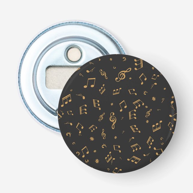 Music pattern bottle opener (Front)