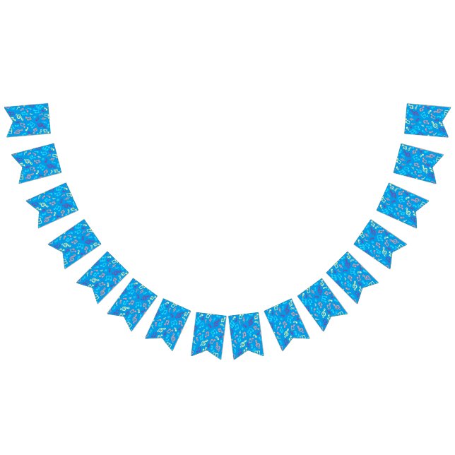 Music pattern bunting flags (All)