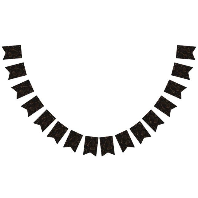 Music pattern bunting flags (All)