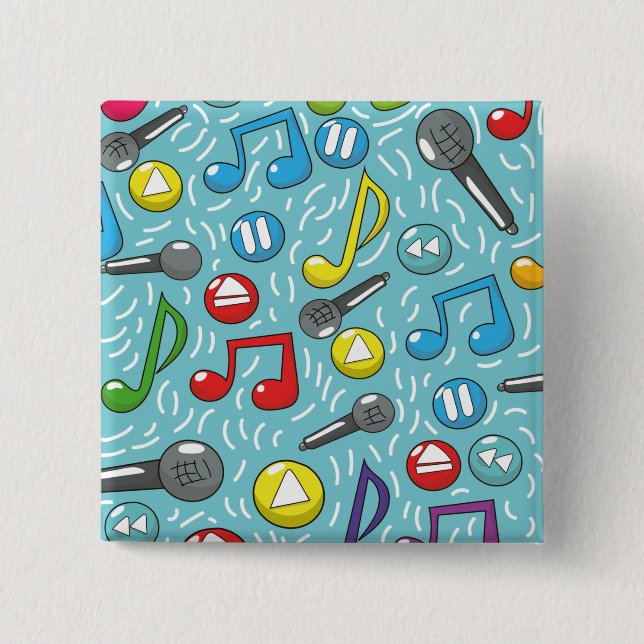 Music pattern button (Front)