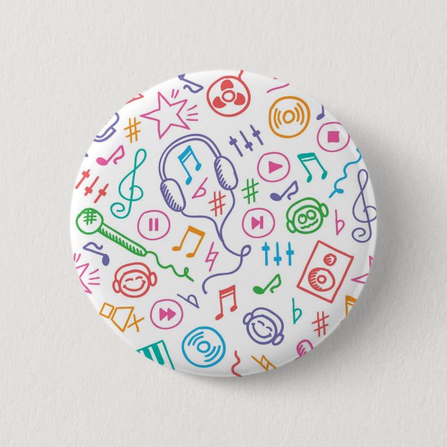 Music pattern button (Front)