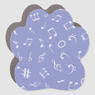 Music pattern car magnet