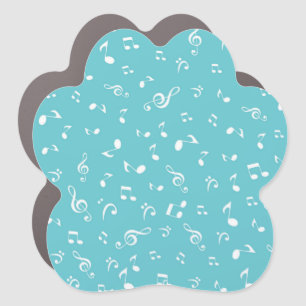 Music pattern car magnet