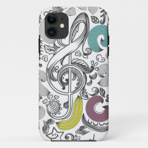 Music pattern iPhone 11 case