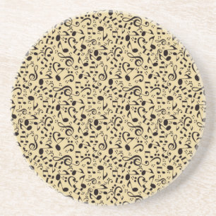 Music pattern coaster