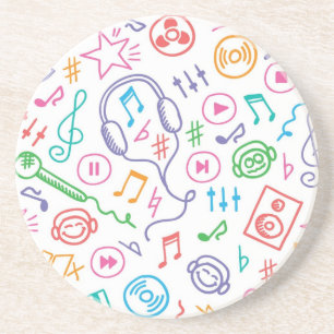 Music pattern coaster