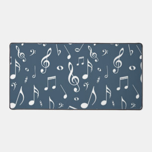 Music pattern desk mat