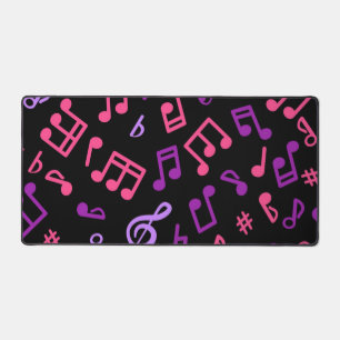 Music pattern desk mat