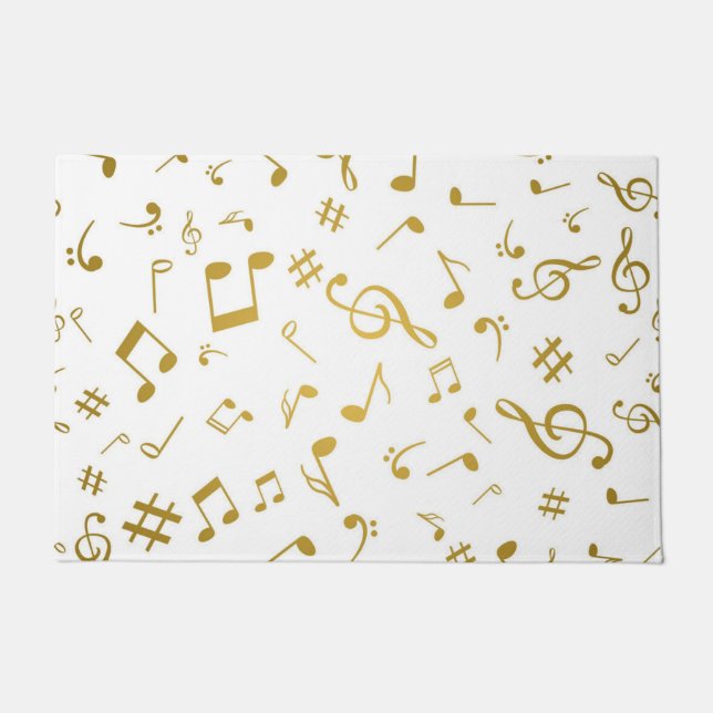 Music pattern doormat (Front)