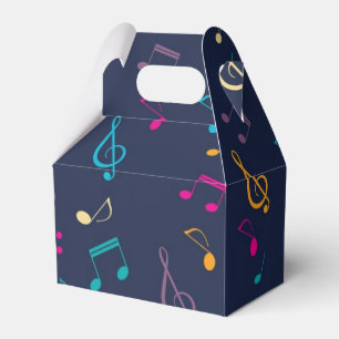 Music pattern favor boxes