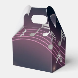 Music pattern favor boxes