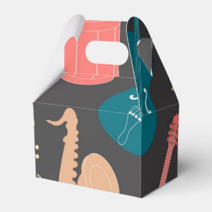 Music pattern favor boxes