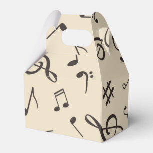 Music pattern favor boxes