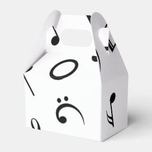 Music pattern favor boxes
