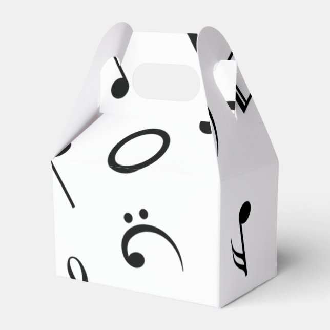Music pattern favor boxes (Front Side)
